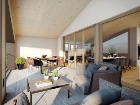 Wohnüberbauung Rubin, Malans Terrasse